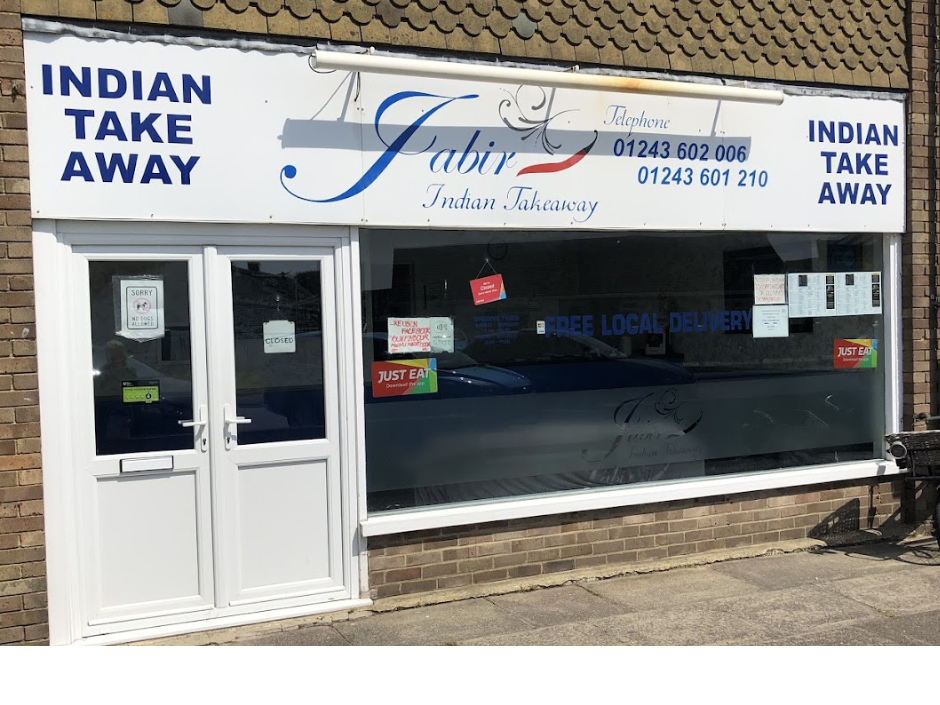 Photograph of an Indian takeaway