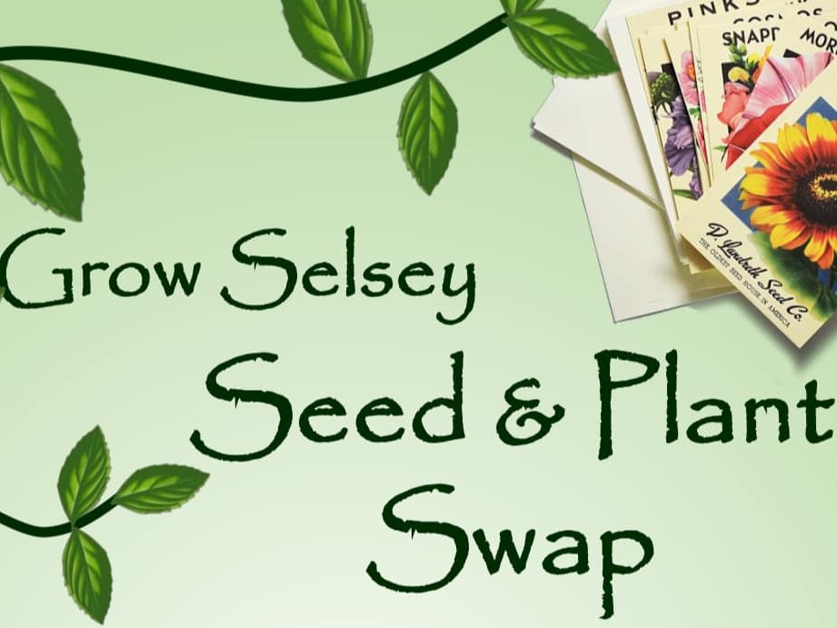 poster advertising the seed and plant swap in Selsey