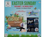 Poster advertising the Joy's Easter Sunday event