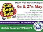 Poster advertising the Selsey Community Forum's Car Boot Sale