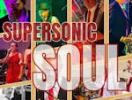 Poster promoting Supersonic Soul who will be performing at RNLI Selsey on Saturday 8 June from 18:00 until 22:00