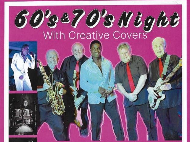60s & 70s Night courtesy of Creative Covers A poster advertising 60s & 70s Night courtesy of Creative Covers