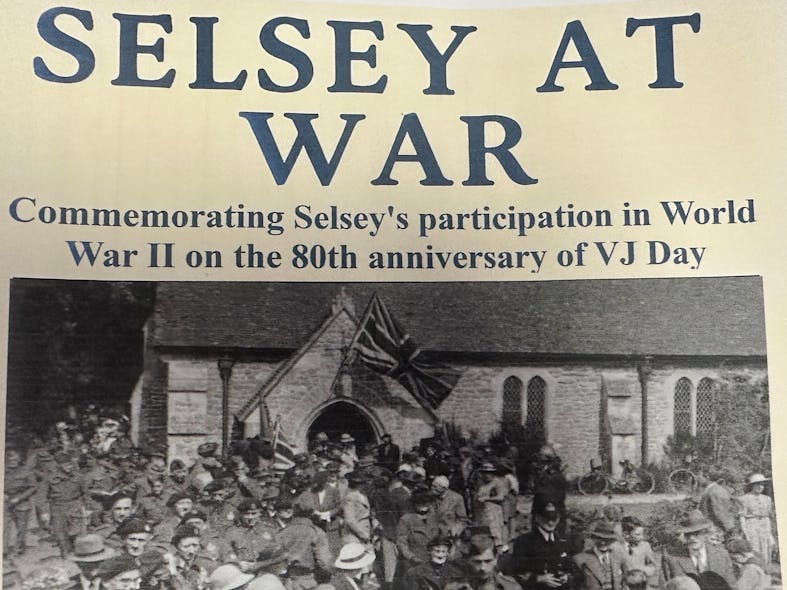 Selsey at War Exhibition at the Selsey Pavilion poster advertising Selsey at War photographic exhibition