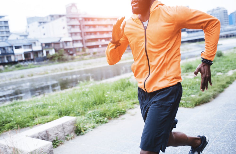 man running outside