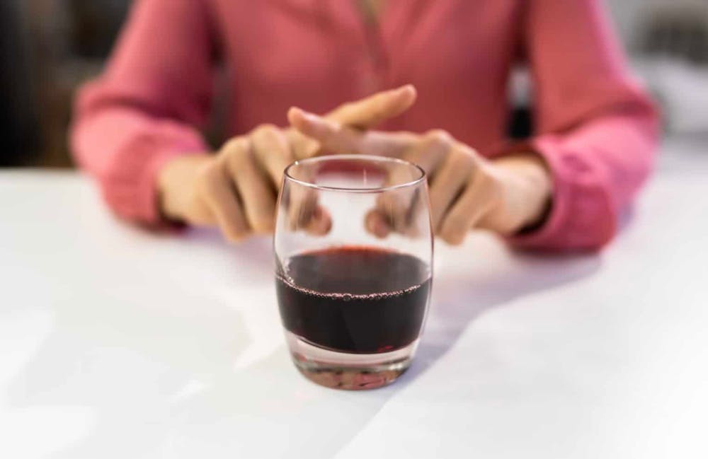 glass of wine