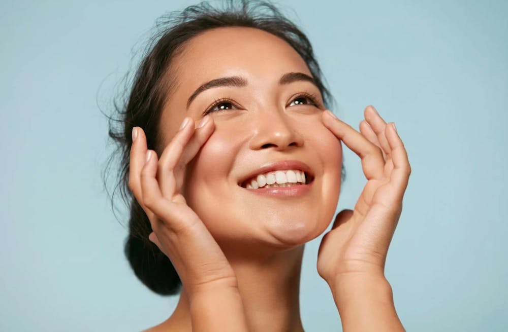 woman smiling