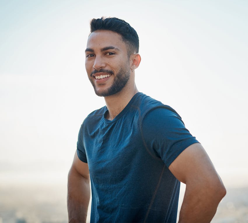 man smiling