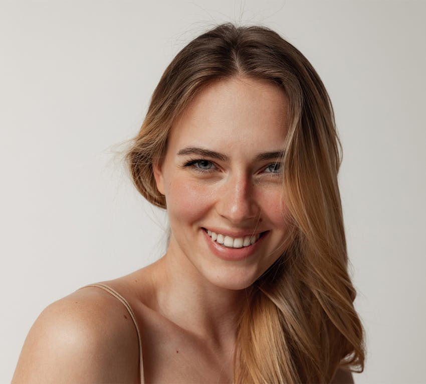 Woman smiling