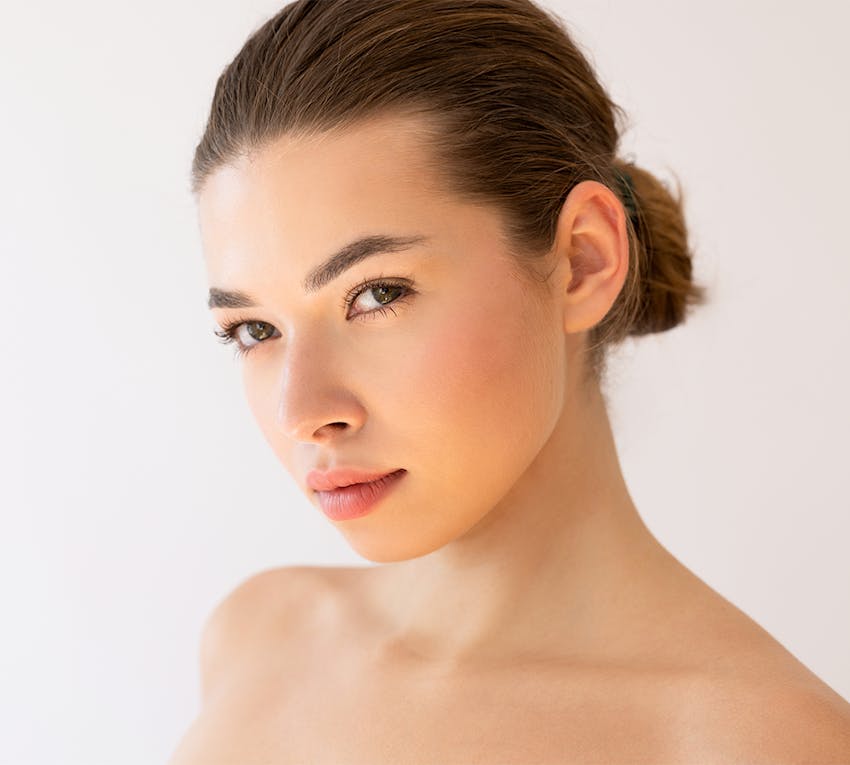 woman looking into the camera