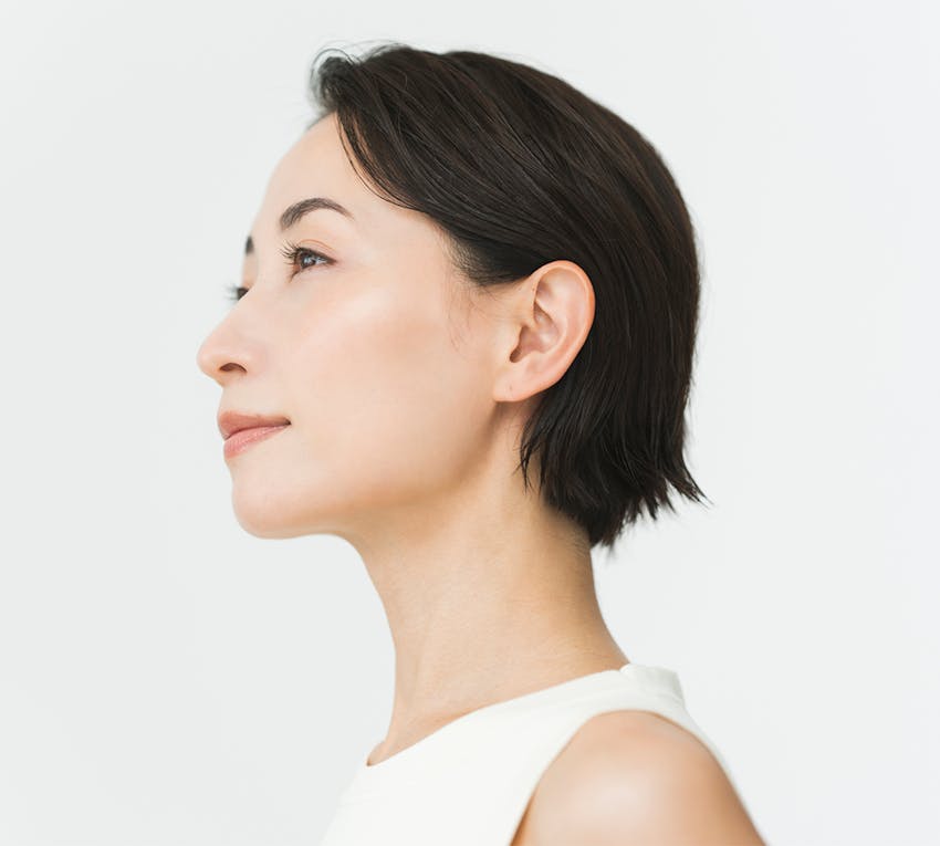 Woman looking off into the distance