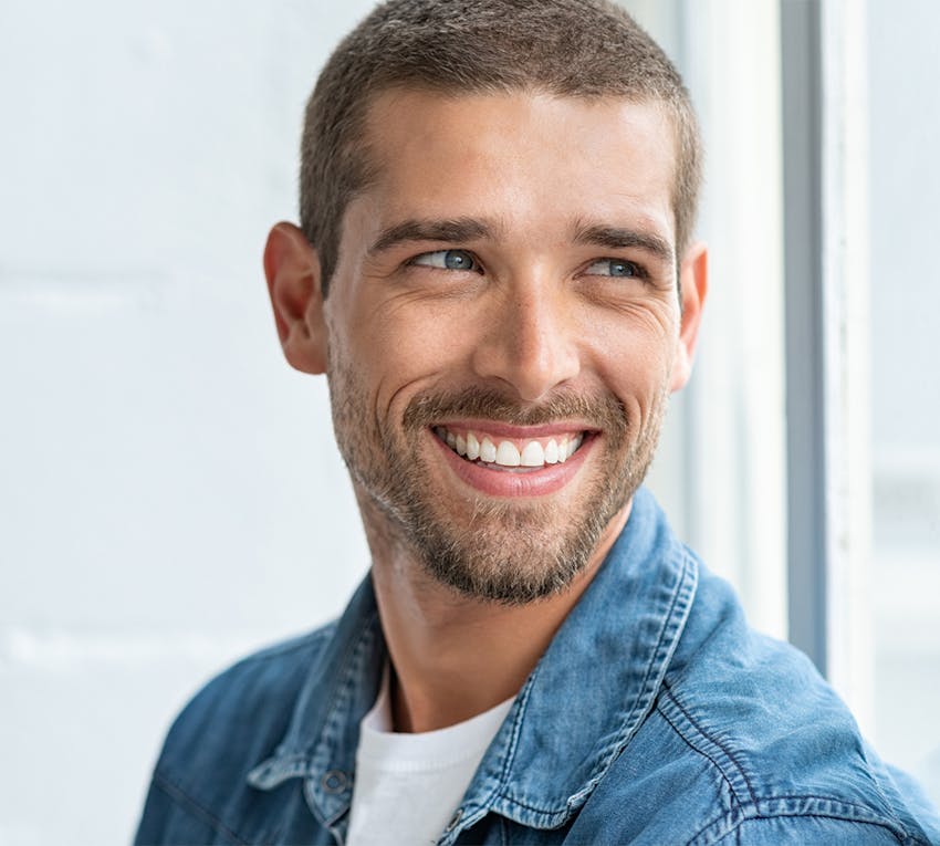 man smiling