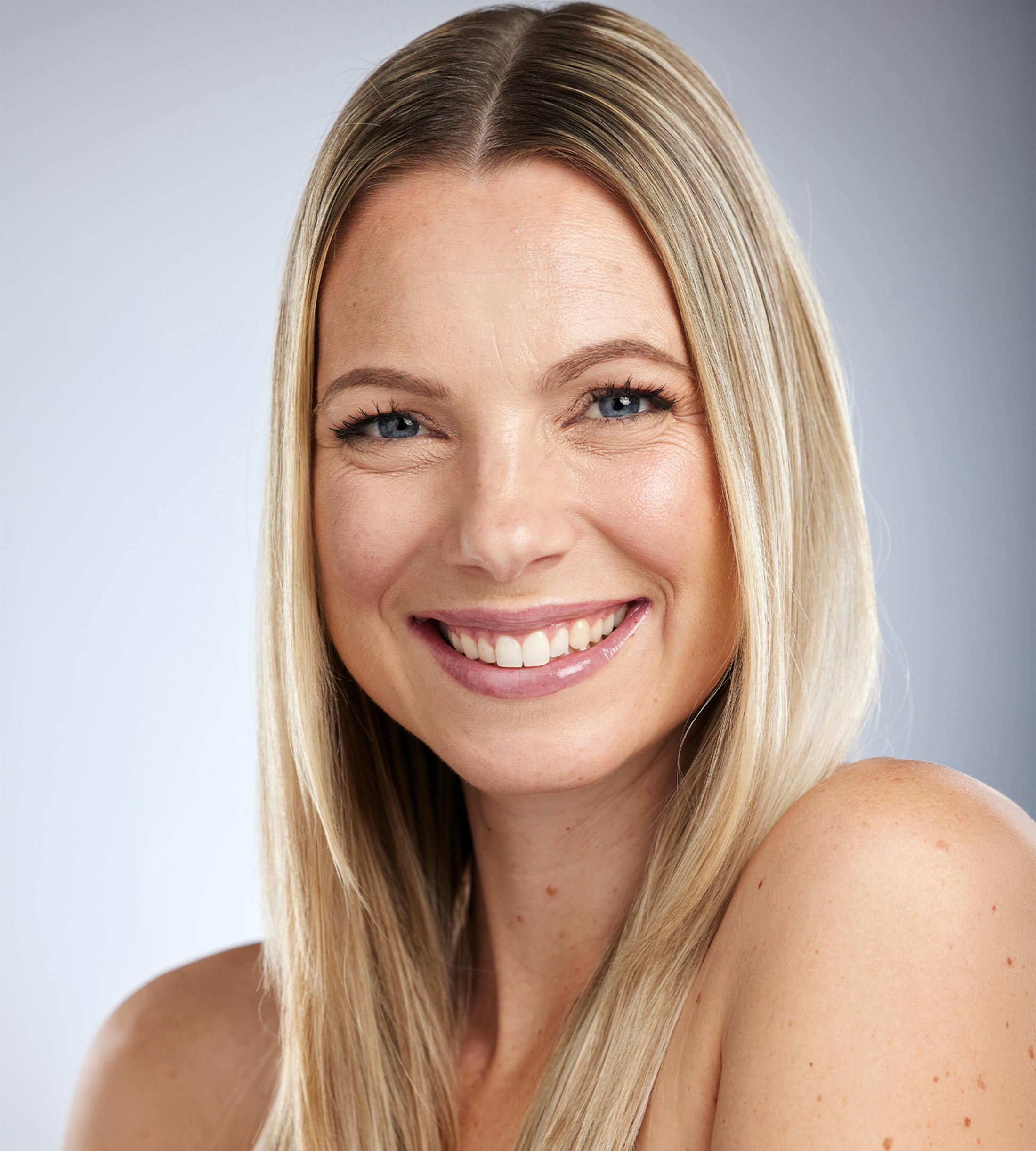 woman smiling