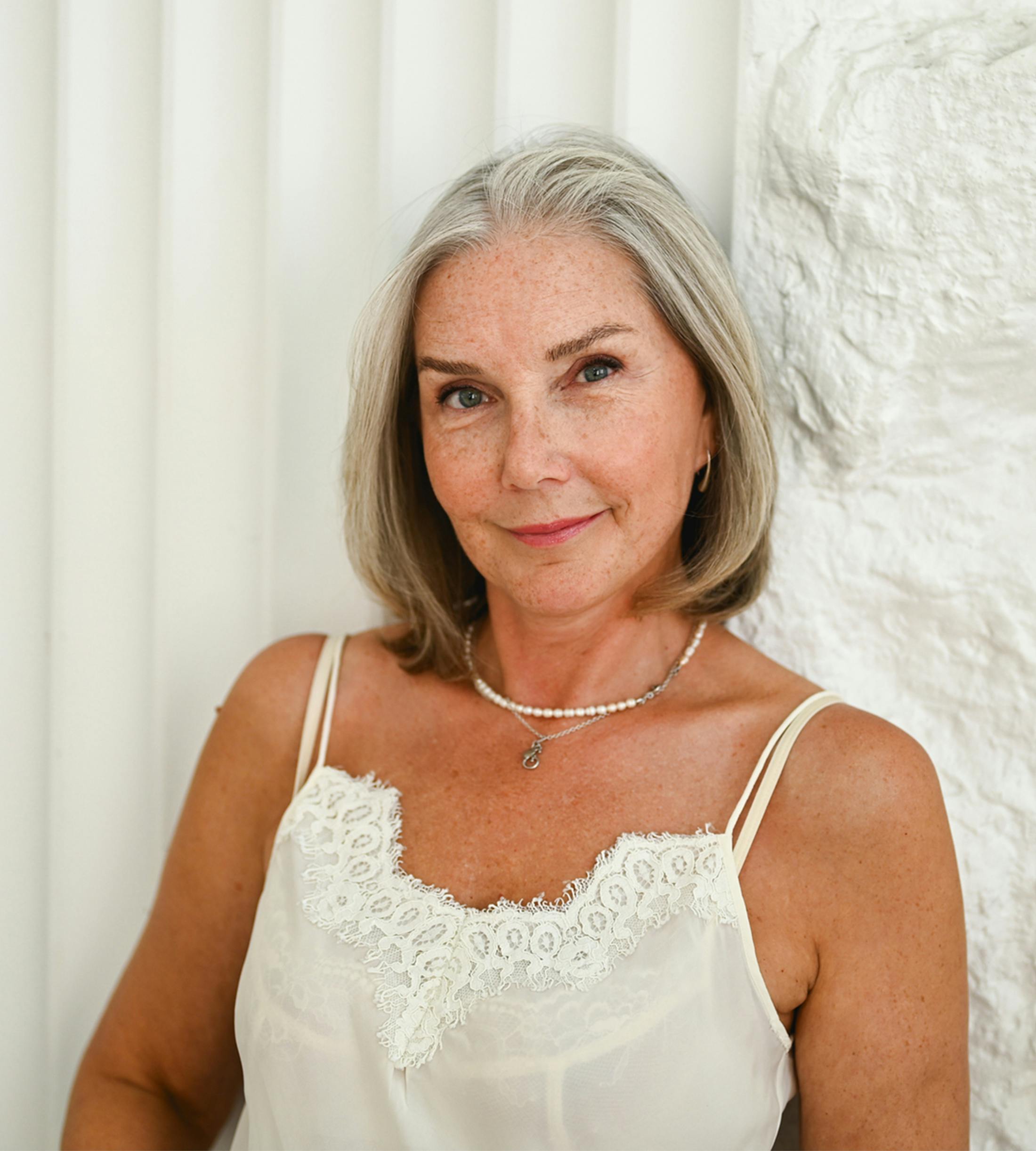 woman soft smiling
