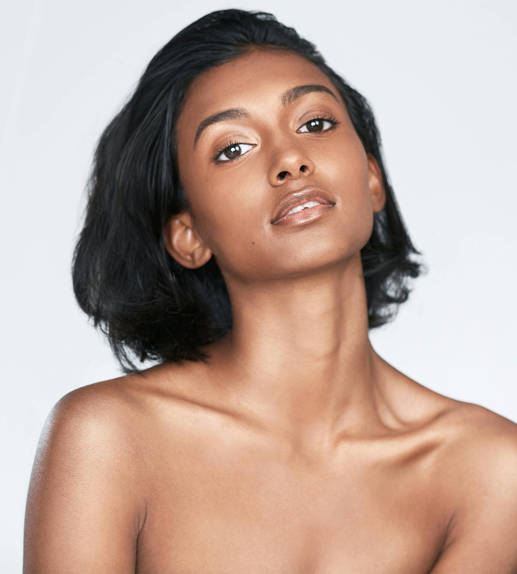 woman looking into the camera