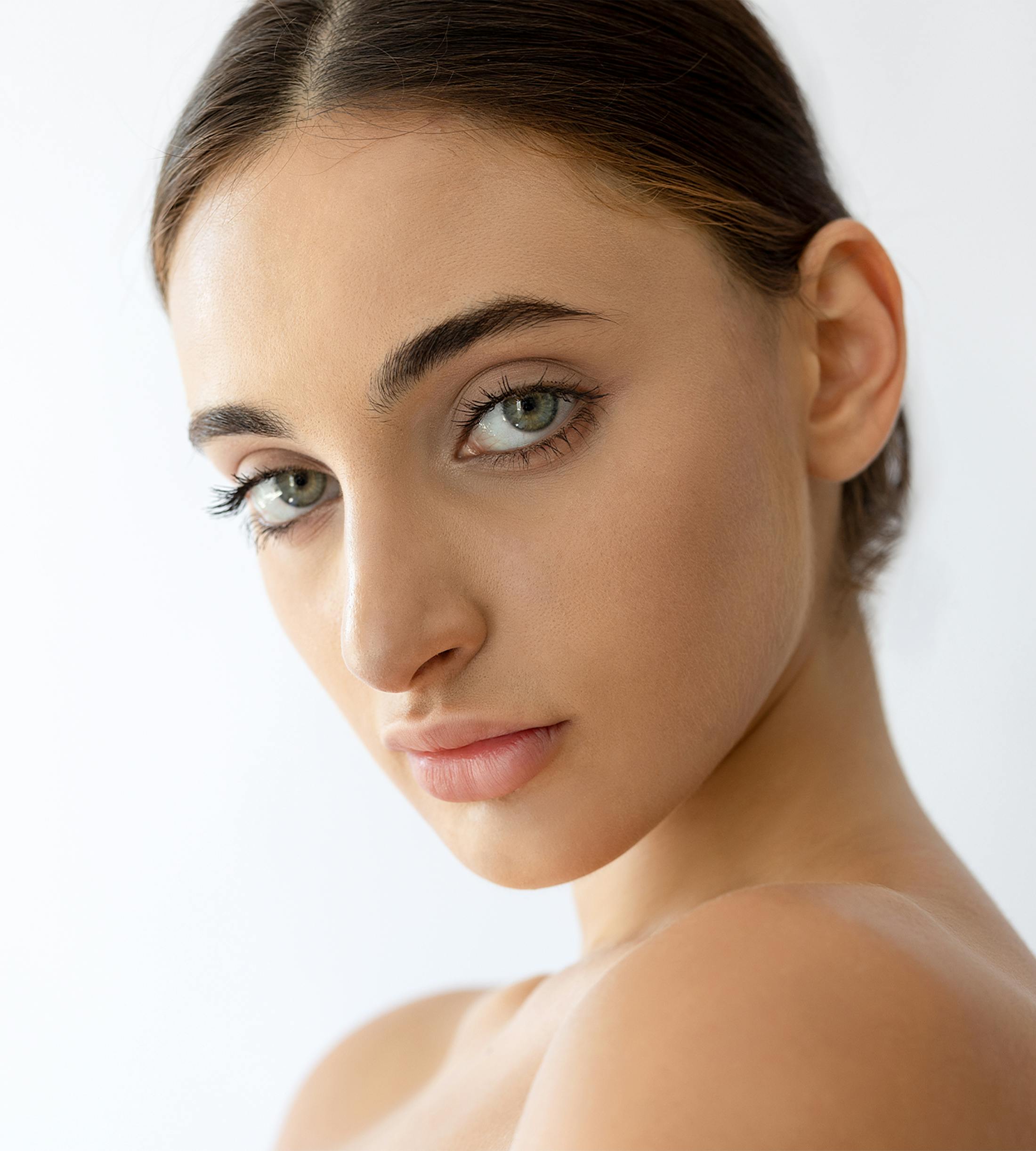 women posing with a serious look
