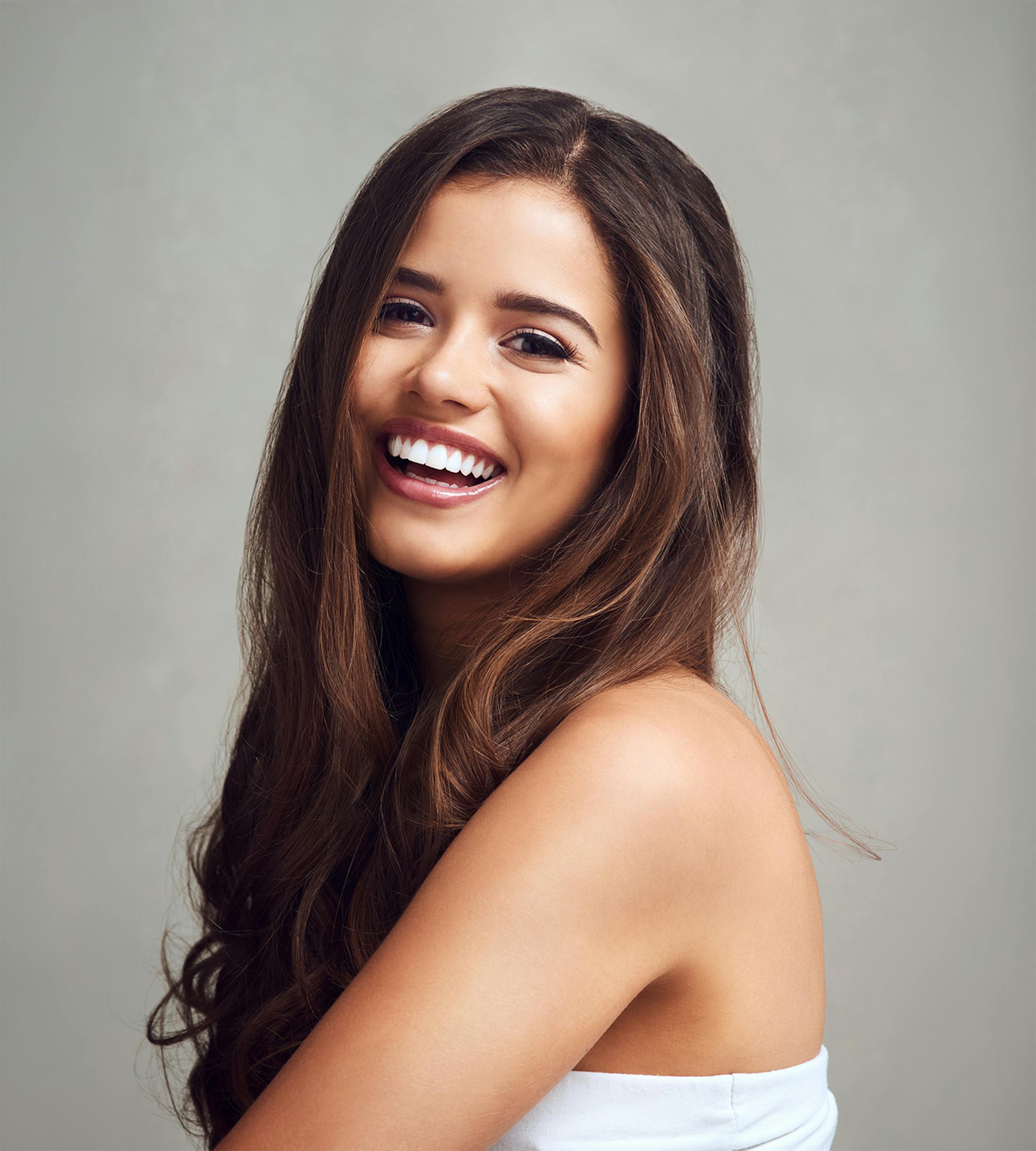 woman laughing