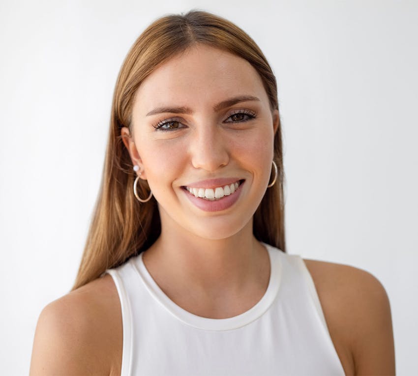 woman looking into the camera