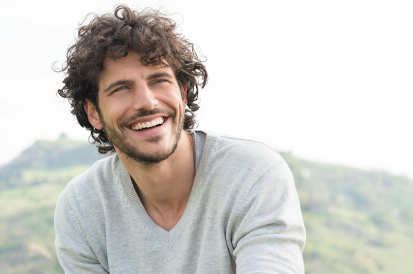 Man smiling