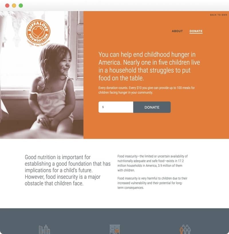 Foundation page for Buffalo Wings & Rings