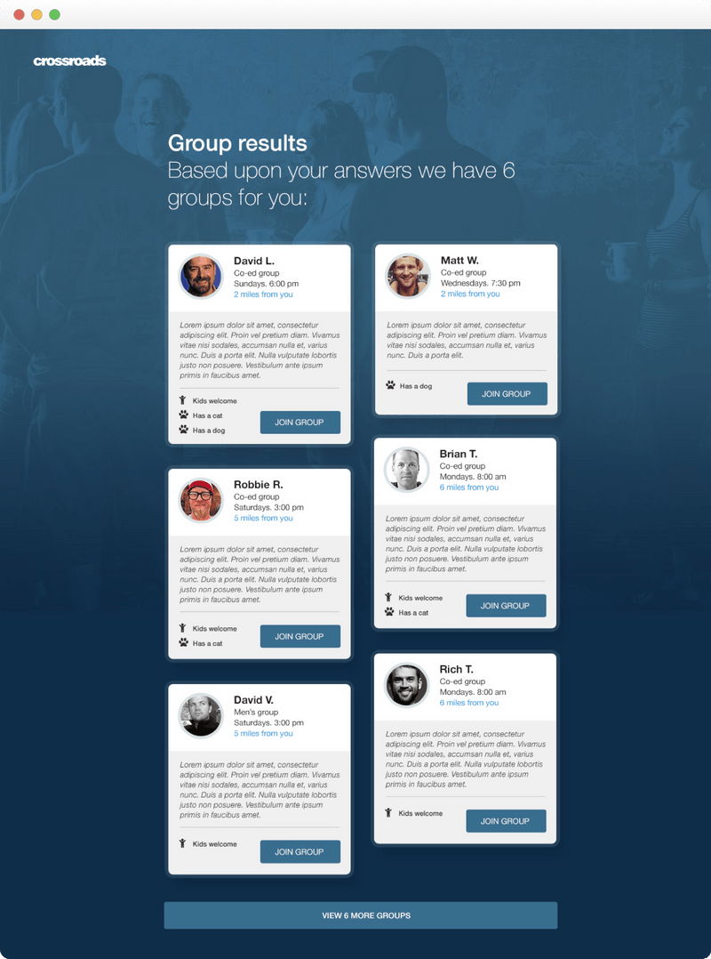Small Group Concierge - Design