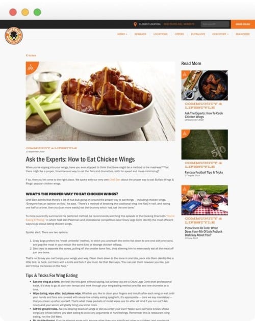 Buffalo Wings & Rings - Blog Article