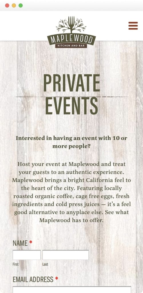 maplewood mobile ux