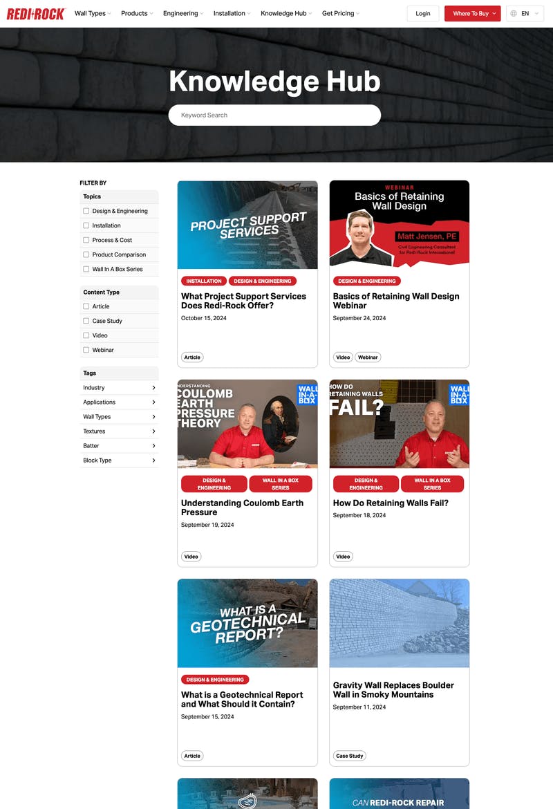 Screenshot of Aster's Knowledge Hub