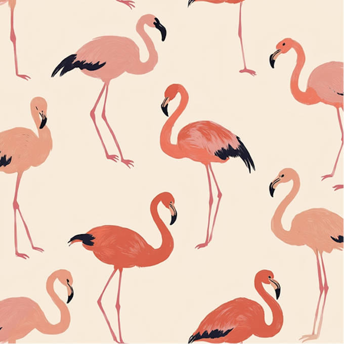 Flamingo pattern variation 1