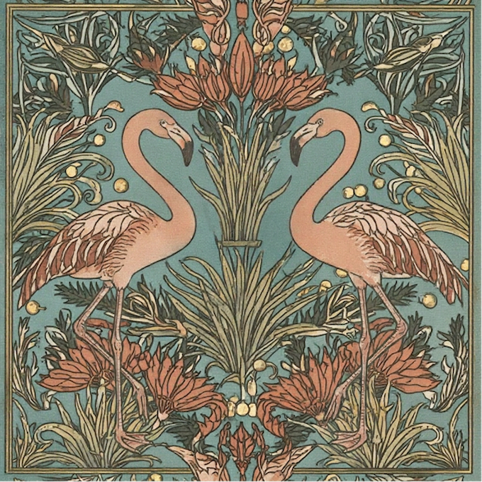 Flamingo pattern variation 6