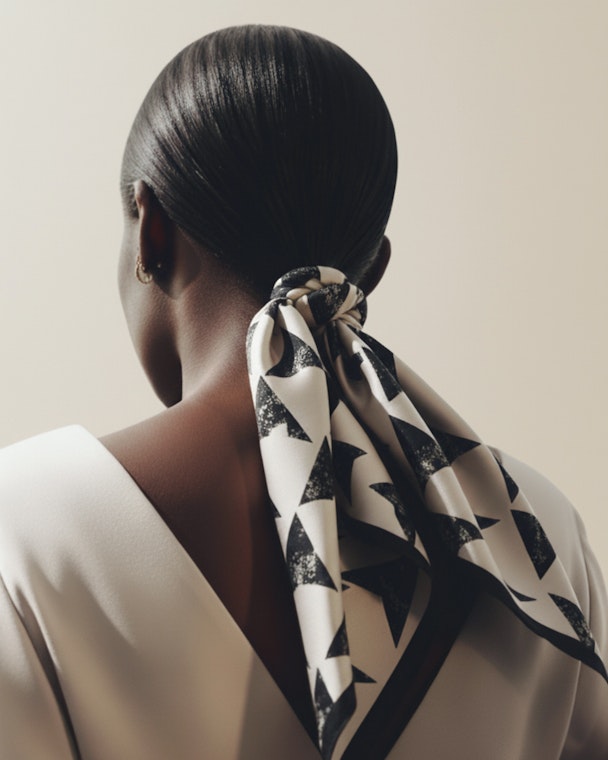 Odette — silk scarves with a hand-rolled hem