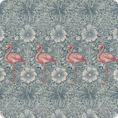 Arts and Crafts flamingo pattern
