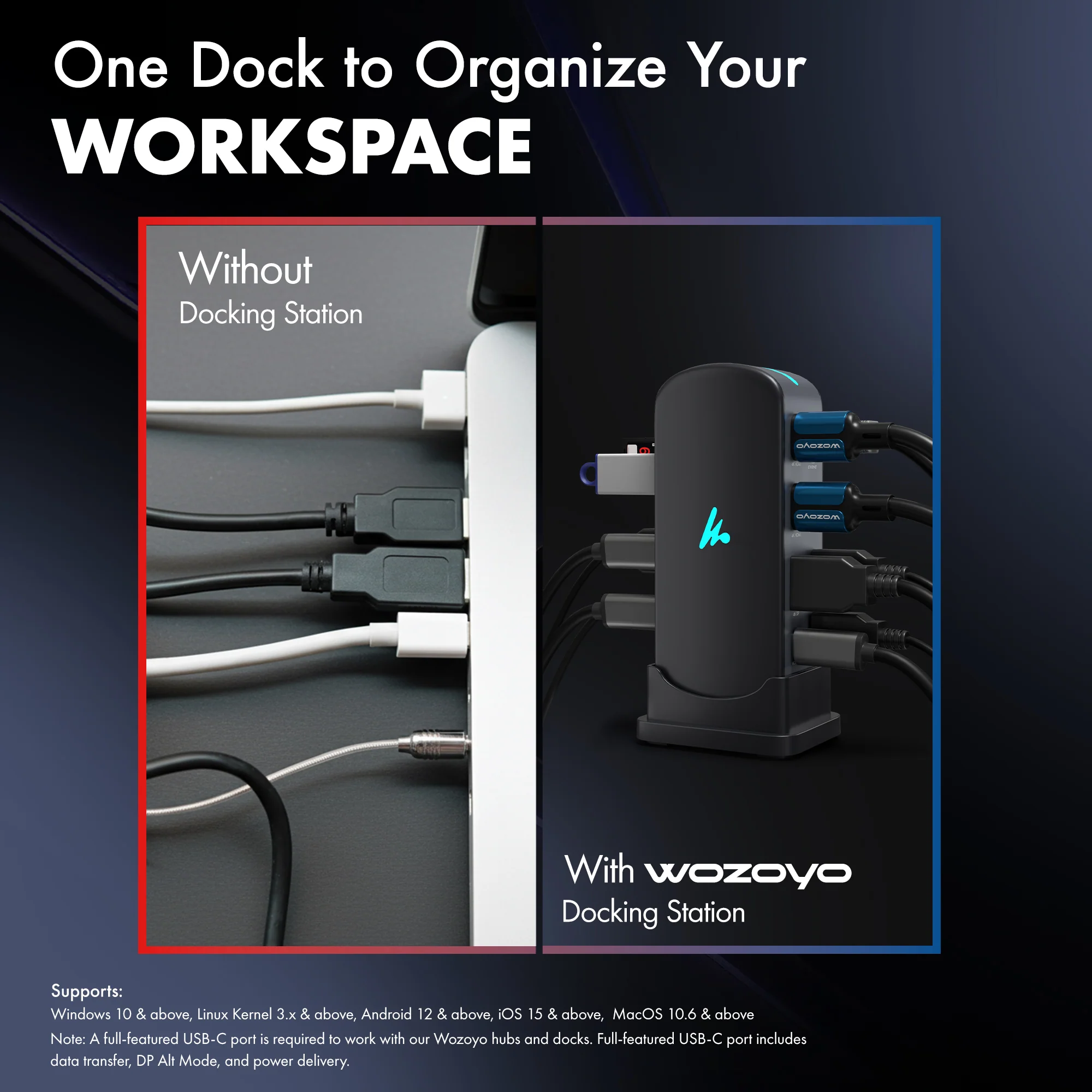 Wozoyo Type C  14-in-1 Docking Station, Series  1 photo 5