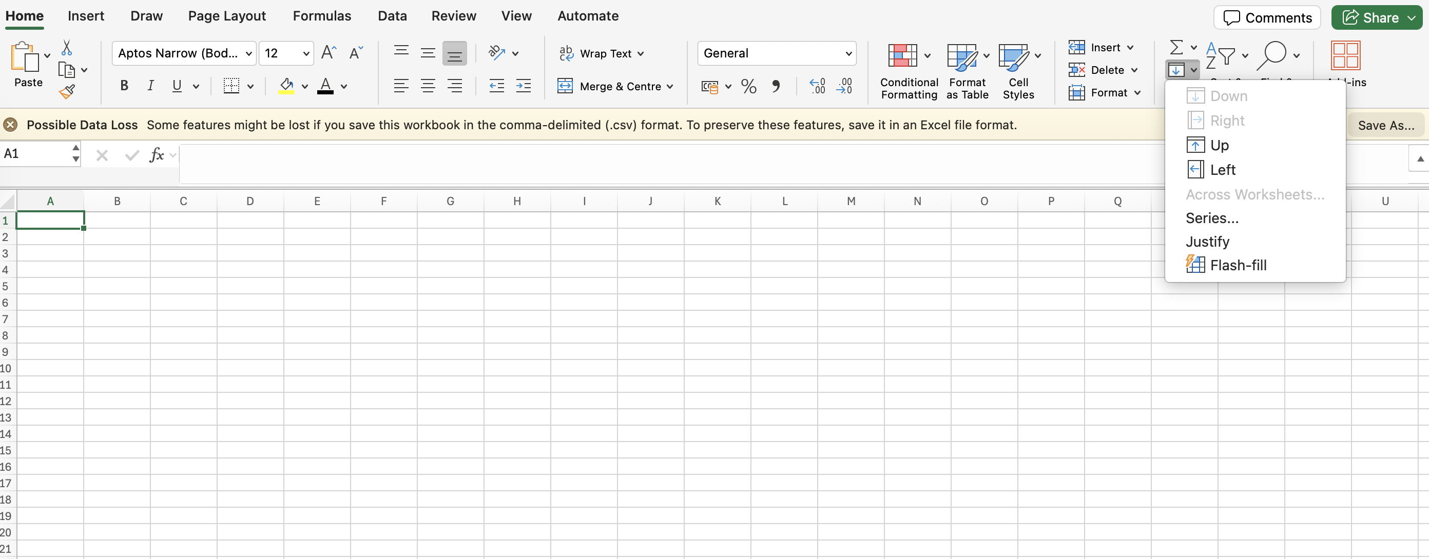 How to Use Fill Handle in Excel on Mac Using Keyboard?