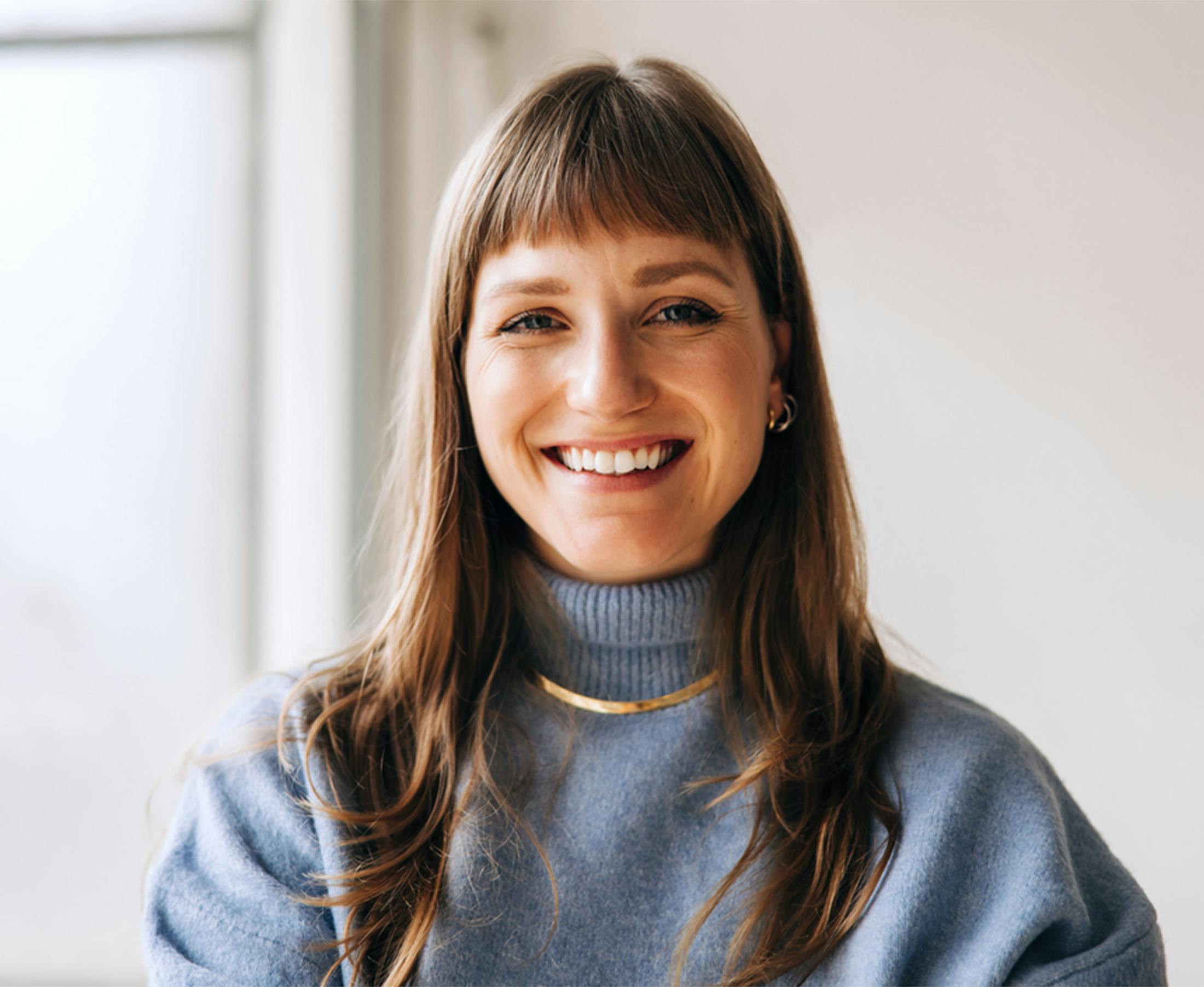 Woman smiling