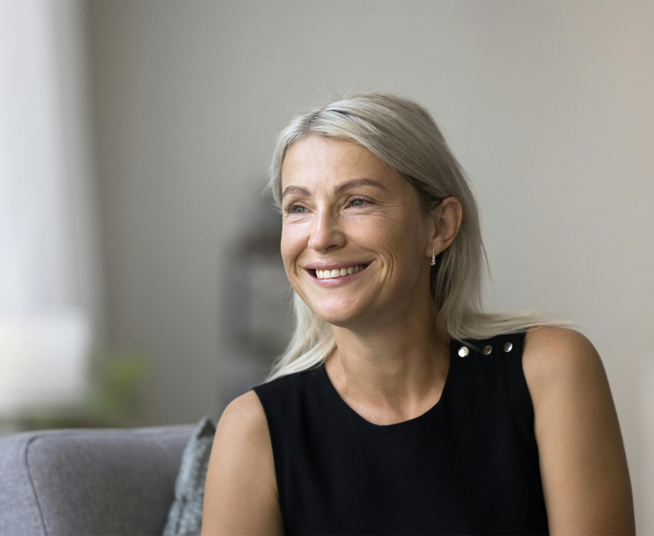 women smiling