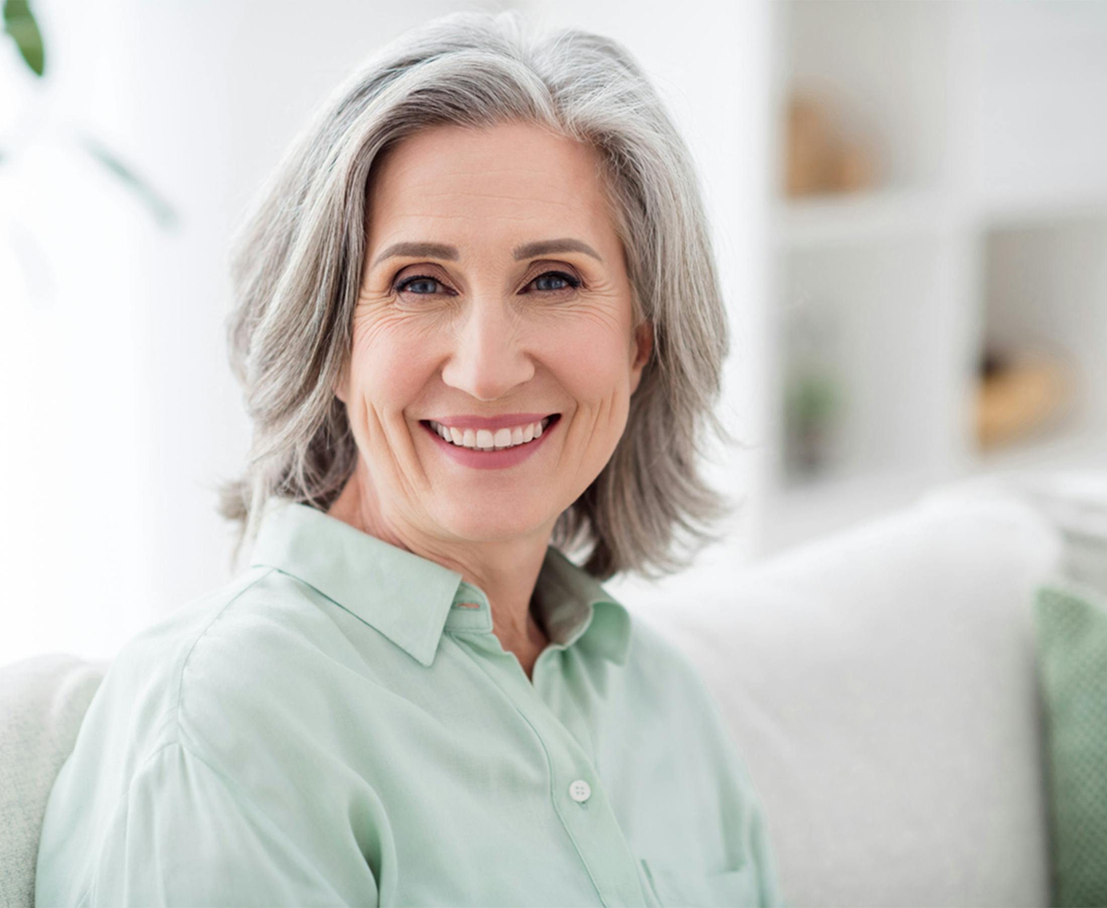 Woman smiling