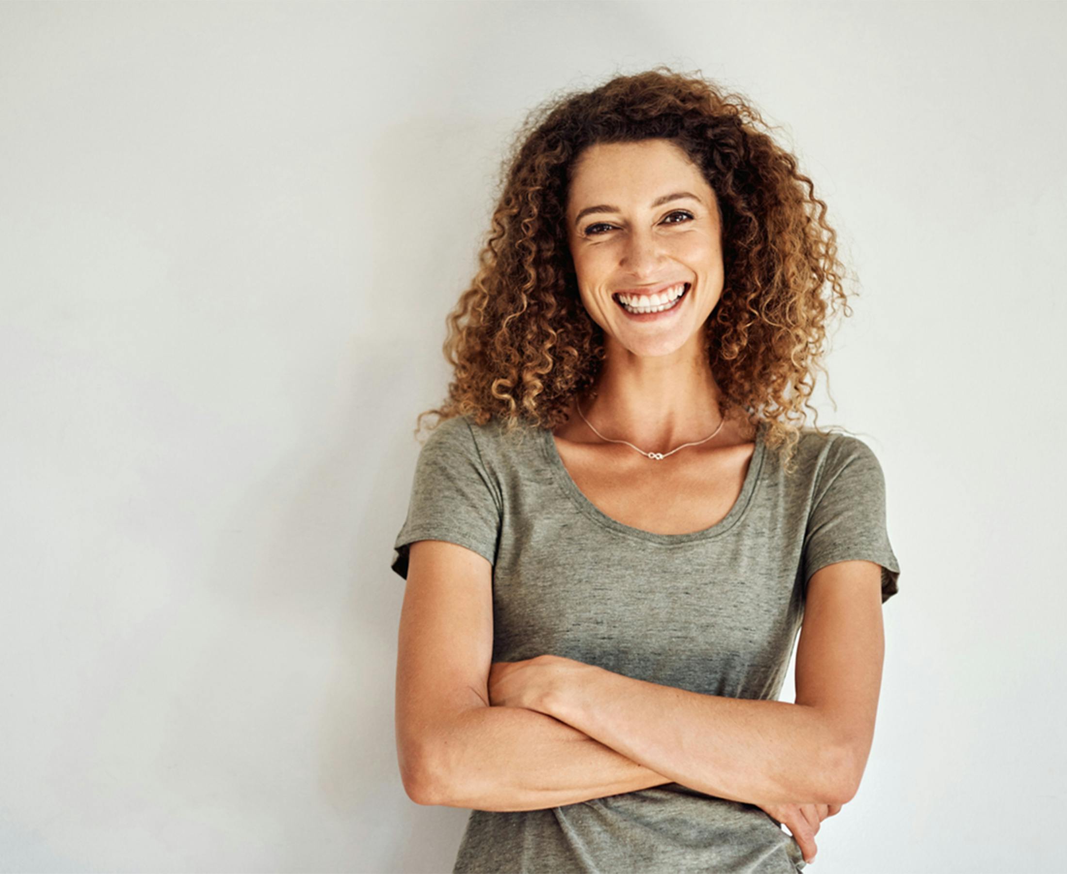 woman smiling