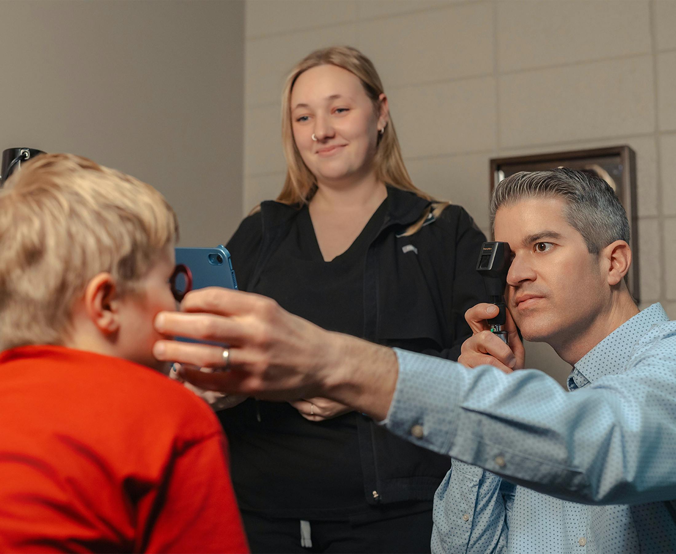 Doctor helping a patient