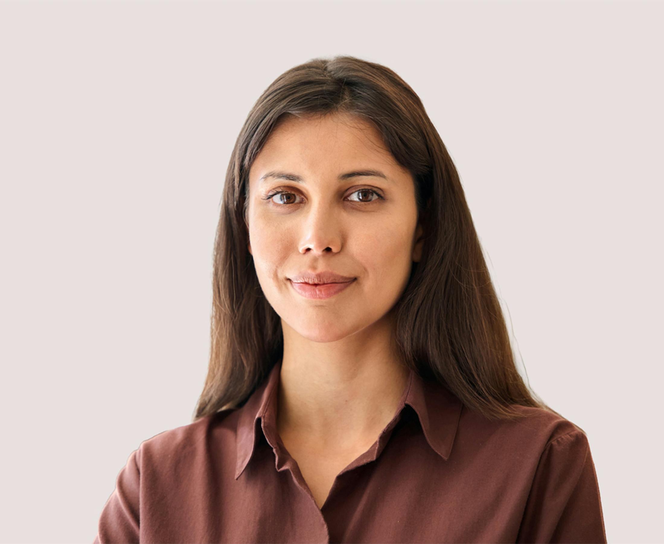 Woman smiling