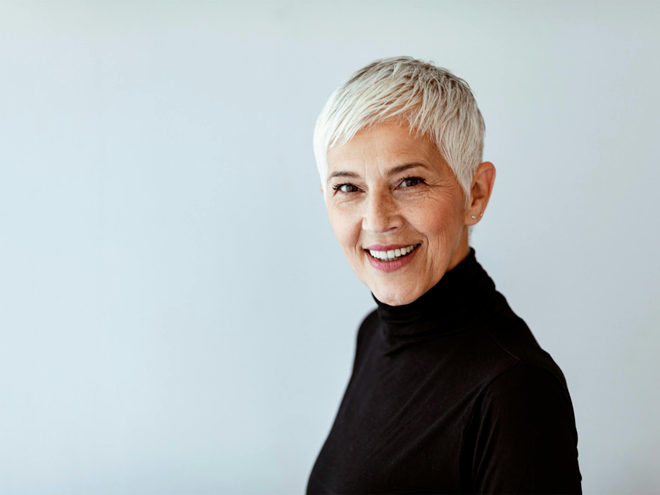 Woman smiling