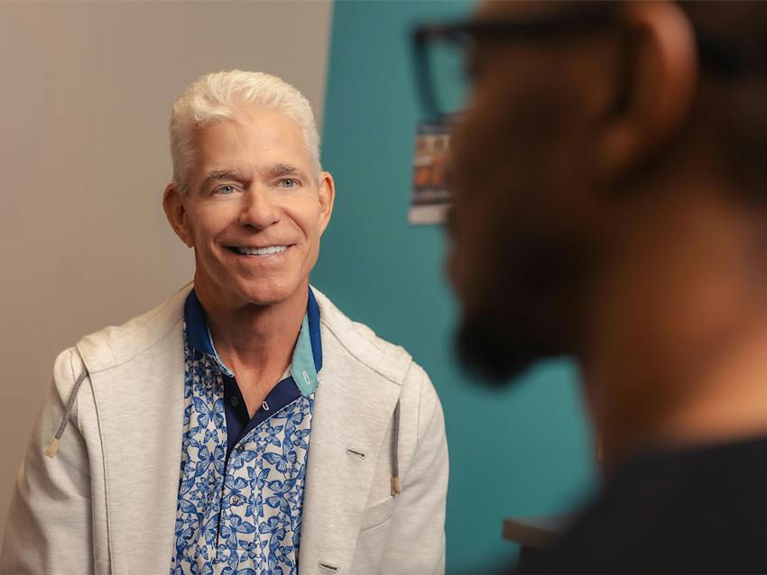 Richard Boling II with patient