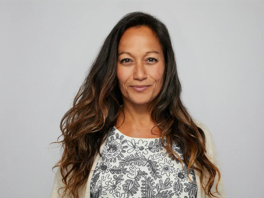 woman smiling