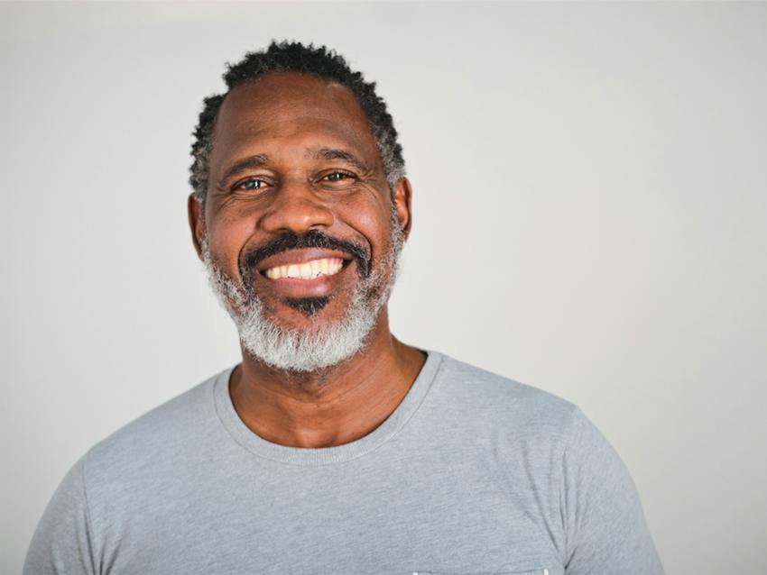 man smiling