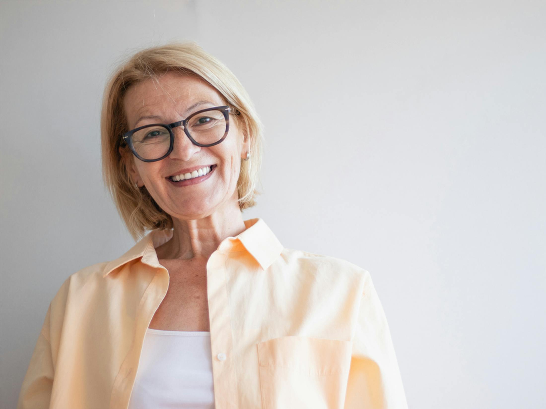 Woman smiling