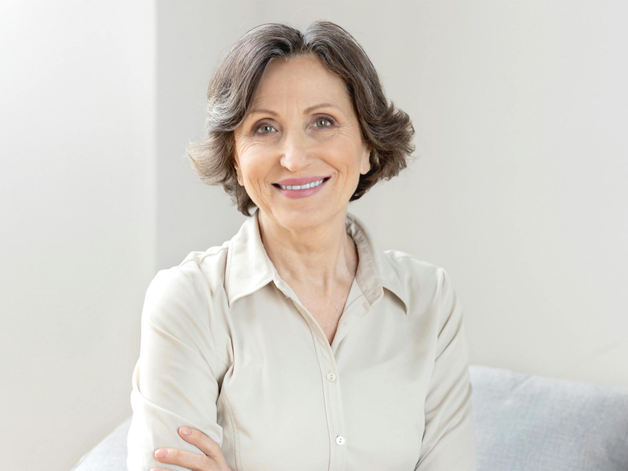 woman smiling