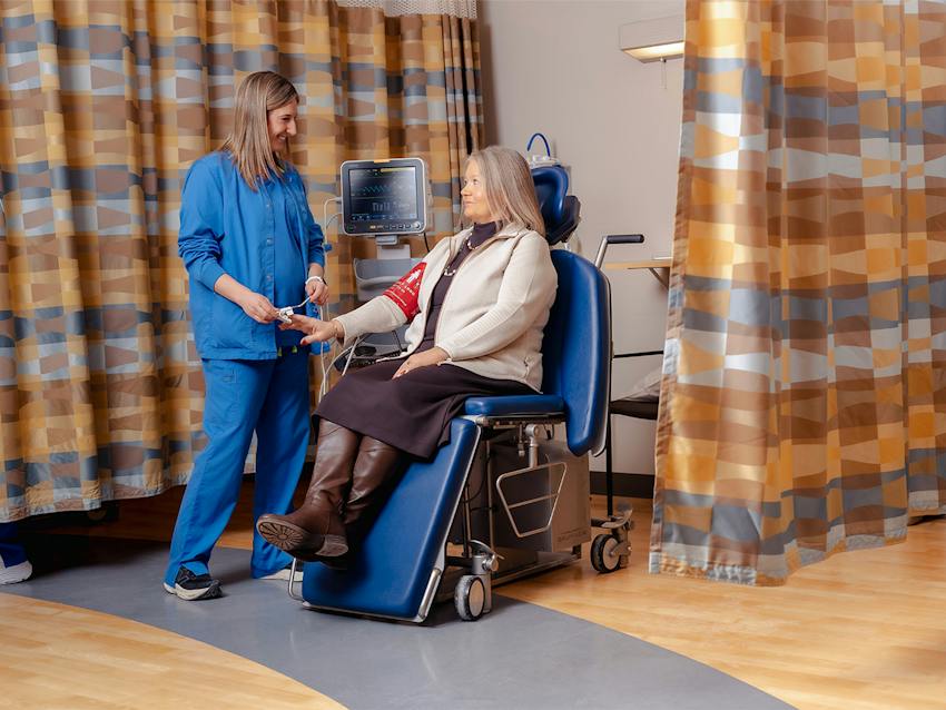 doctor examining a patient