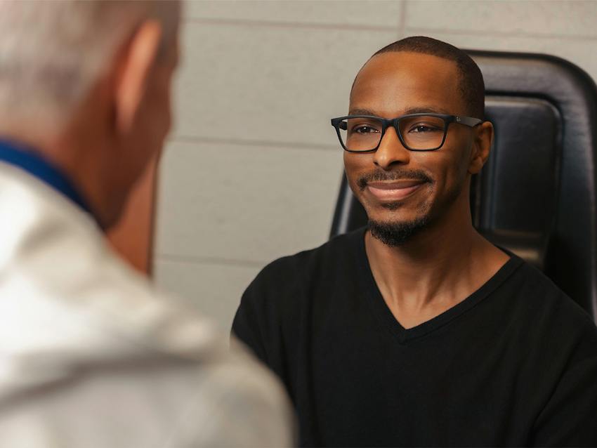 Man smiling