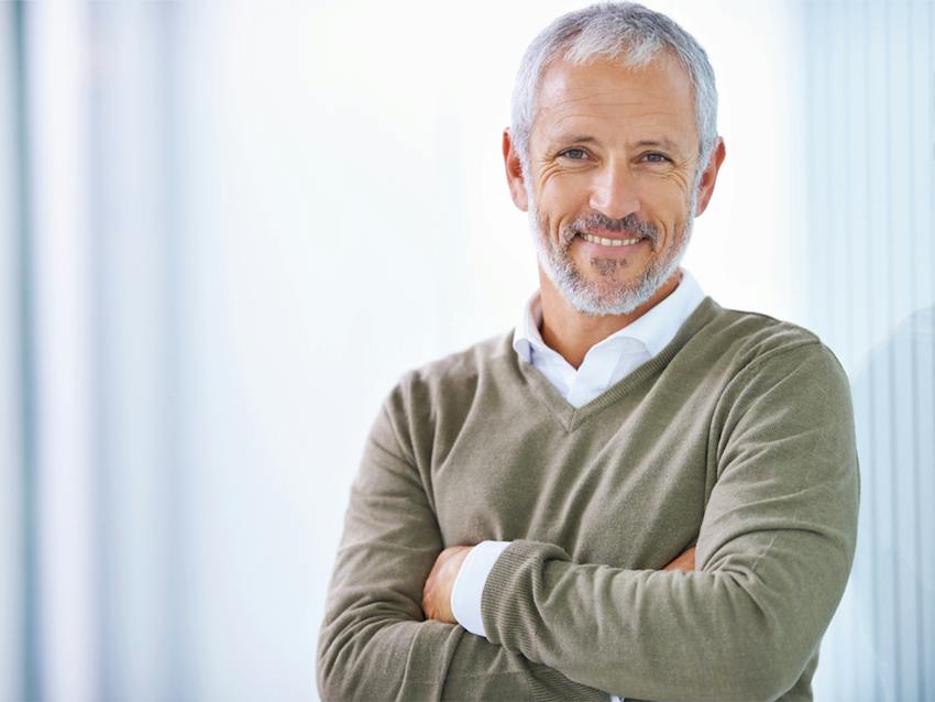 Man smiling