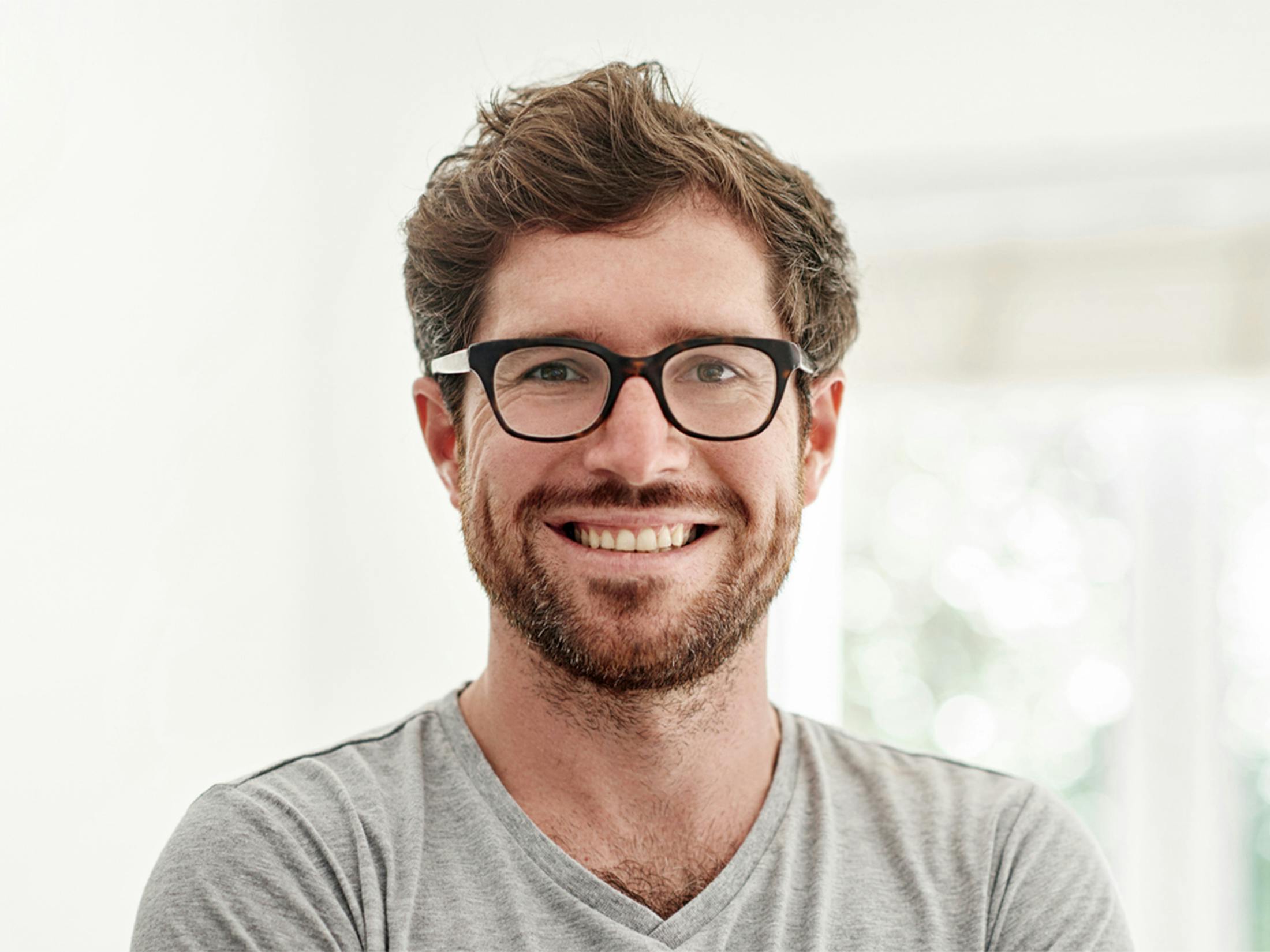 Man smiling