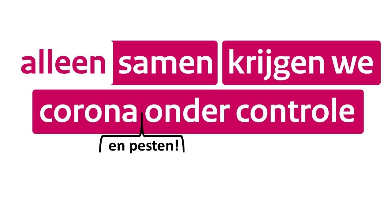 Pesten en een pandemie: gaat dat samen?